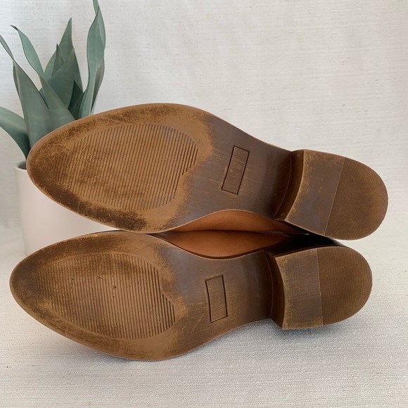 Seychelles Caramel Leather Gold Buckle Ankle Booties Woman’s 8.5 - Picture 11 of 11